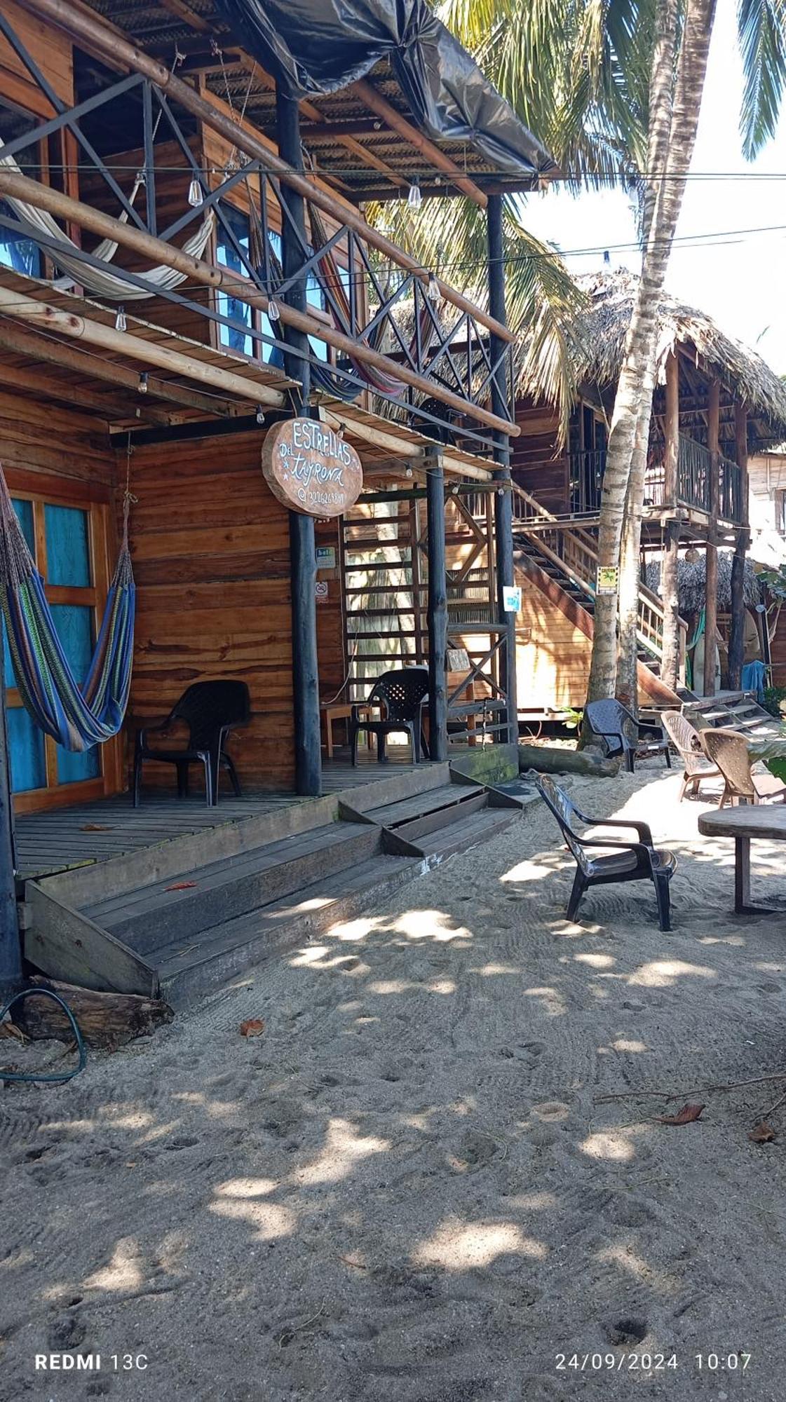 Hostal Estrellas Del Tayrona Playa Mendihuaca Guachaca エクステリア 写真